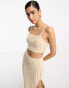 Фото #1 товара ASOS DESIGN co-ord crochet cami top in cream