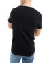 Paul Smith 3 pack loungewear t-shirts with logo in black