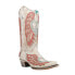 Фото #4 товара Corral Boots Heart And Wings Snip Toe Cowboy Womens Off White Casual Boots A423