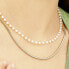 Wisdom SWI06 Double Gold Plated Pearl Necklace