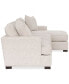 Фото #8 товара CLOSEOUT! Juliam 3-Pc. Fabric Sofa with Chaise, Created for Macy's