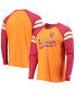 Men's Orange, Red Tampa Bay Buccaneers Throwback League Raglan Long Sleeve Tri-Blend T-shirt