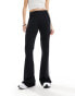 Фото #6 товара ASOS DESIGN contrast seam kick flare trouser in black