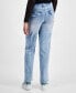 Juniors' Mid-Rise Wide-Leg Cargo Jeans