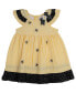 Baby Girls Bumble Bee Seersucker Dress with Diaper Cover