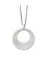 Polished Circle Pendant on a Cable Chain Necklace