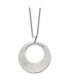 ფოტო #2 პროდუქტის Polished Circle Pendant on a Cable Chain Necklace