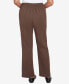 Petite Wine Countryside Seam Pocket Medium Length Pants