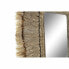 Wall mirror DKD Home Decor Crystal Natural Jute (50 x 2 x 60 cm)