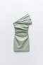 Фото #7 товара Платье асимметричного кроя с открытым плечом ZARA