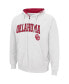 Men's White Oklahoma Sooners Arch & Team Logo 3.0 Full-Zip Hoodie