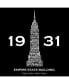 ფოტო #2 პროდუქტის Men's Word Art - Empire State Building Long Sleeve T-Shirt