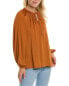 Фото #1 товара Kobi Halperin Rosa Peasant Blouse Women's Orange Xs