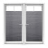 2 x Plissee Rollo grau 90x130 cm