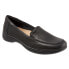 Фото #2 товара Trotters Jacob T1854-001 Womens Black Leather Slip On Loafer Flats Shoes 6