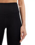 Monki seamless yoga high waist active gym leggings in black