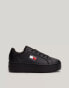 Фото #1 товара Tommy Jeans Flatform Trainers in Black