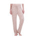 ფოტო #1 პროდუქტის Women's Tapered Drawstring Pajama Pant