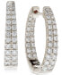 ფოტო #1 პროდუქტის Diamond Graduated In & Out Hoop Earrings (1-1/2 ct. t.w.) in 14k White or Yellow Gold