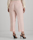 Plus Size Cropped Wide-Leg Twill Pants