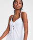 Фото #3 товара Juniors' Edge Sleeveless Cami Cross-Back Dress Cover-Up, Created for Macy's