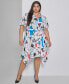 ფოტო #1 პროდუქტის Plus Size Logo Button-Front Dress, Created for Macy's