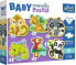 Фото #1 товара Пазл для детей Trefl Puzzle Baby Progressive Zestaw 6w1 Zwierzęta egzotyczne 22 elementów