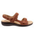 Фото #1 товара Trotters Romi Woven T2232-215 Womens Brown Wide Leather Strap Sandals Shoes 8.5