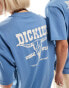 Dickies western short sleeve back print t-shirt in mid blue- exclusive to asos