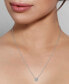 ფოტო #2 პროდუქტის Certified Diamond Halo Pendant Necklace (1/2 ct. t.w.) in 14k White Gold Featuring Diamonds from De Beers Code of Origin, Created for Macy's