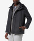 Фото #3 товара Men's Tompkins Micro-Houndstooth Fleece-Lined Soft Shell Hooded Parka