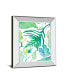 Green Water Leaves I by Kat Papa Mirror Framed Print Wall Art, 22" x 26"