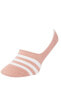 Kadın Çok Renkli Desenli 3'Lü Babet Çorap T6932AZ21SP