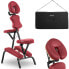 Фото #1 товара Krzesło do masażu tatuażu przenośne składane Montpellier Red do 130 kg czerwone
