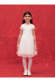 Фото #1 товара Платье для малышей LC WAIKIKI из коллекции 23 апреля с кружевными рукавами из 100% полиэстера.
