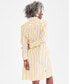 Фото #2 товара Women's Cotton Striped Shirtdress, Regular & Petite, Created for Macy's