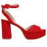 Фото #1 товара Chinese Laundry Theresa Platform Womens Red Dress Sandals THERESA-LLR