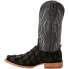 Durango Premium Exotics Pirarucu Square Toe Cowboy Mens Black Casual Boots DDB0