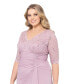 ფოტო #4 პროდუქტის Plus Size V-Neck Gown