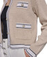 ფოტო #10 პროდუქტის Women's Contrast-Border Knit Cardigan