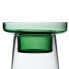 Candleholder 16,5 x 16,5 x 28,5 cm Green Glass