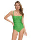 Women's Shirred One-Piece Swimsuit