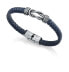 Men´s leather bracelet with steel ornament Beat 1304P01013