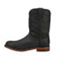 Фото #3 товара Justin Boots Braswell 10 Inch Round Toe Cowboy Mens Black Casual Boots RP3741