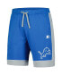 Men's Blue/Silver Detroit Lions Fan Favorite Fashion Shorts