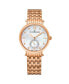 ფოტო #1 პროდუქტის Alexander Watch A201B-03, Ladies Quartz Small-Second Watch with Rose Gold Tone Stainless Steel Case on Rose Gold Tone Stainless Steel Bracelet