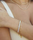ფოტო #2 პროდუქტის Links and Shine 18K Gold Plated Bracelet Set of 2