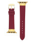 Фото #2 товара Ремешок для часов Anne Klein женский Красный Кожаный комплектный с 42/44/45/Ultra/Ultra 2 Apple Watch