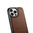 Фото #8 товара Чехол из натуральной кожи ICARER для iPhone 14 Pro Leather Oil Wax темно-коричневый