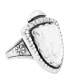 ფოტო #1 პროდუქტის Sterling Silver and Genuine Gemstone Arrowhead Ring, Sizes 5-10